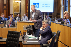 FPÖ-Abgeordneter Markus Leinfellner im Parlament.