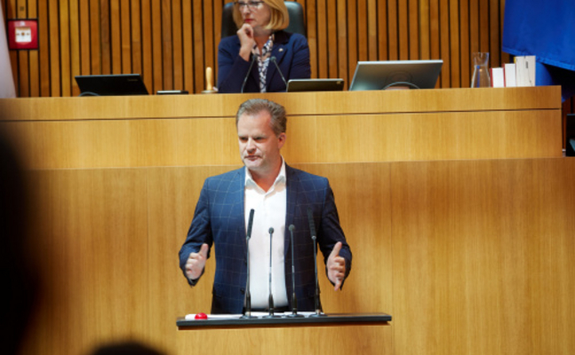 FPÖ-Umweltsprecher Walter Rauch im Parlament.