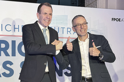 FPÖ-EU-Spitzenkandidat Harald Vilimsky (l.) und -Bundesparteiobmann Herbert Kickl.