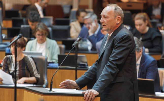 FPÖ-Wirtschaftssprecher Axel Kassegger im Hohen Haus.