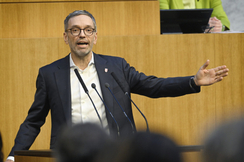 FPÖ-Bundesparteiobmann Herbert Kickl im Nationalrat.