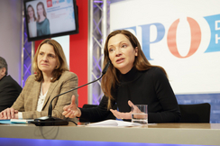 FPÖ-Sozialsprecherin Dagmar Belakowitsch (l.) und -Außenpolitiksprecherin Susanne Fürst. 